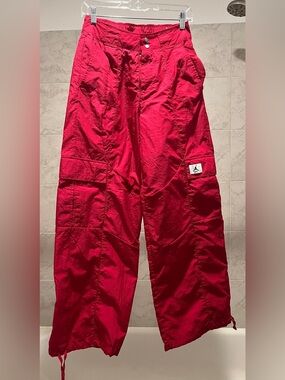 Jordan Kids Bright Red Utility Cargo Joggers